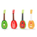 niños instrumentos musicales madera fruta guitarra